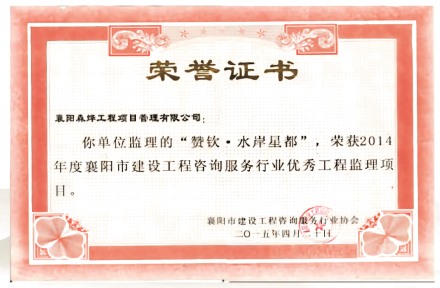 水岸星都优秀工程监理项目