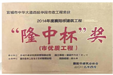 宜城市中华大道西延伸段市政工程